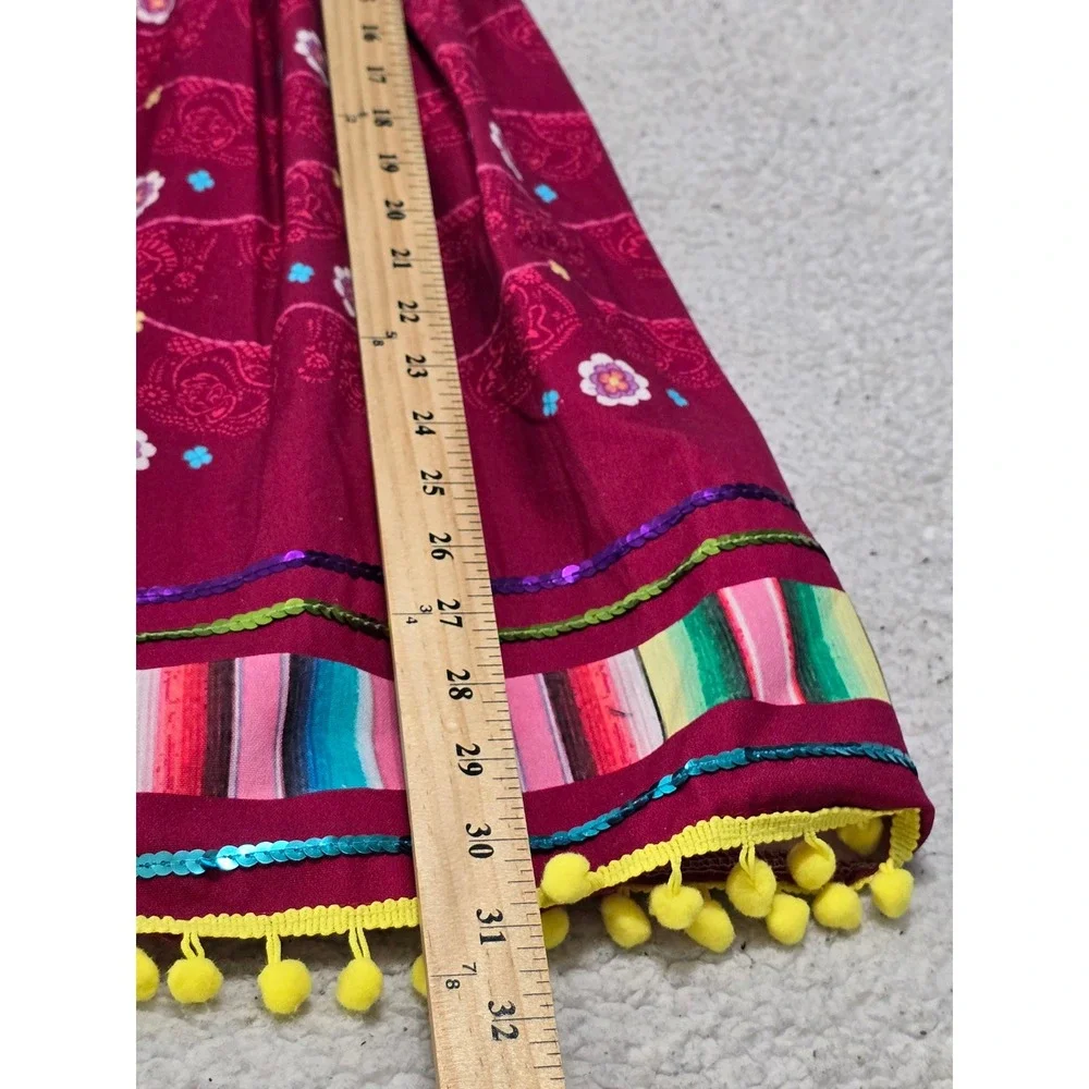 Disney Parks Three Caballeros Fiesta Hoy Apron Donald Duck Jose Panchito Pink OS